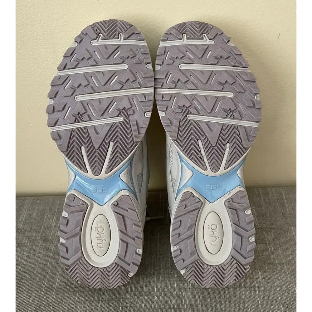 Ryka Womens Size 8 Sky Stride Gray- Blue/Purple Walking Sneaker Shoes